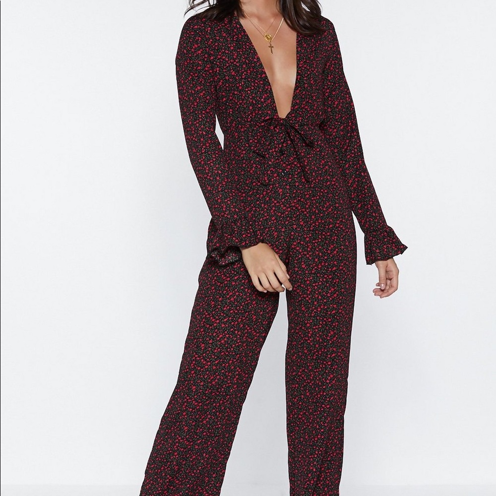 Nasty gal Floral Jumpsuit